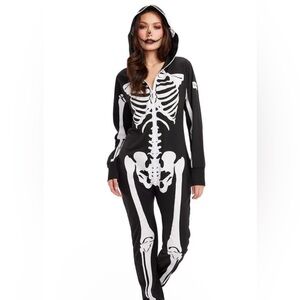 Tipsy Elves Women’s Skeleton Costume Jumpsuit NWT Ret $79.95